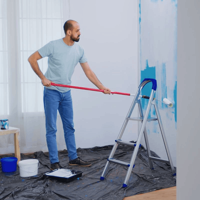 Fresh interior painting with drywall repair in Austell GA
