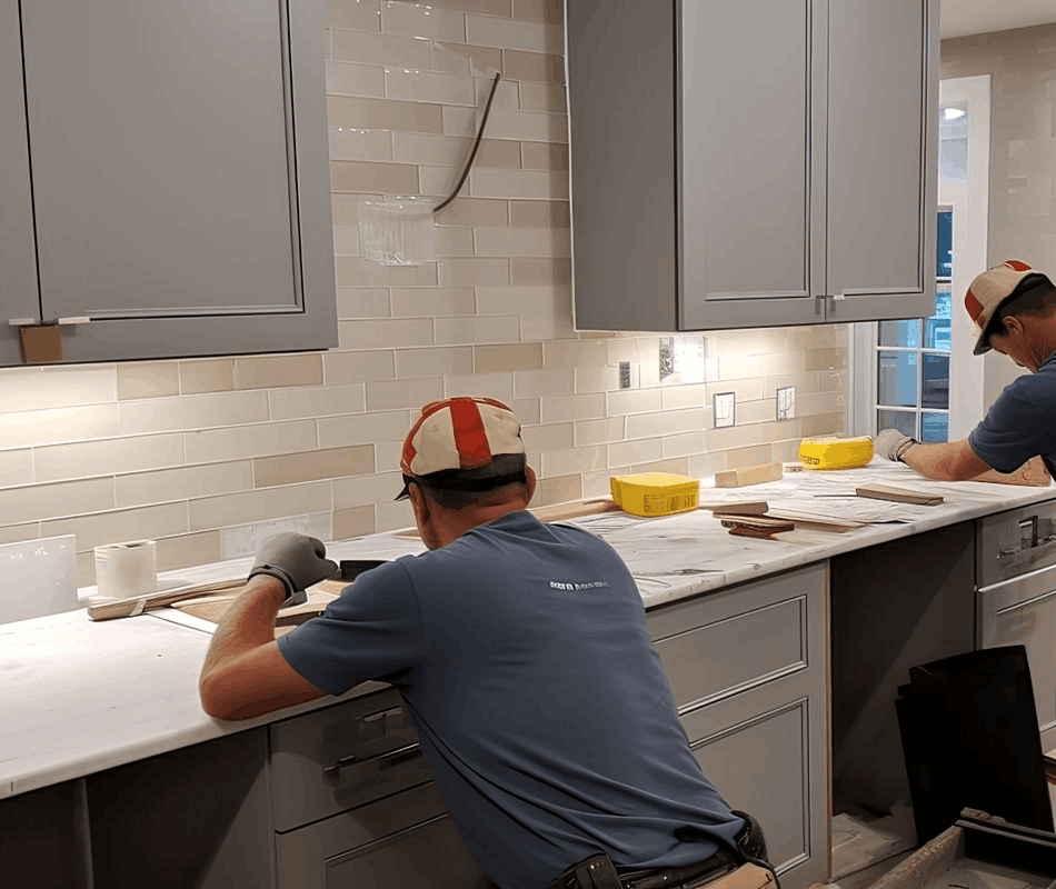 Kitchen remodeling project with custom cabinetry in Austell GA